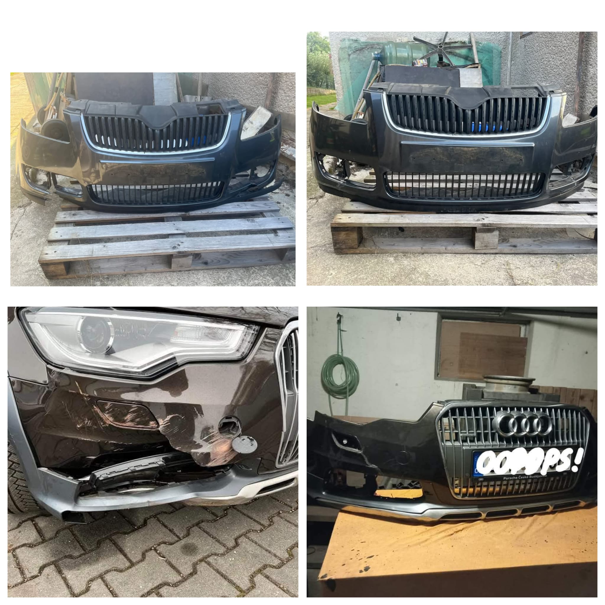 Oprava nárazníku Audi